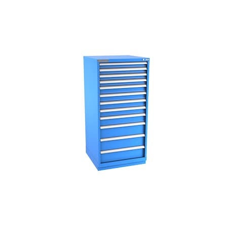 Champion Tool Storage Modular Drawer Cabinet, 12 Drawer, Blue, Steel, 28 in W x 28-1/2 in D x 59-1/2 in H S27001201ILCFTB-BB
